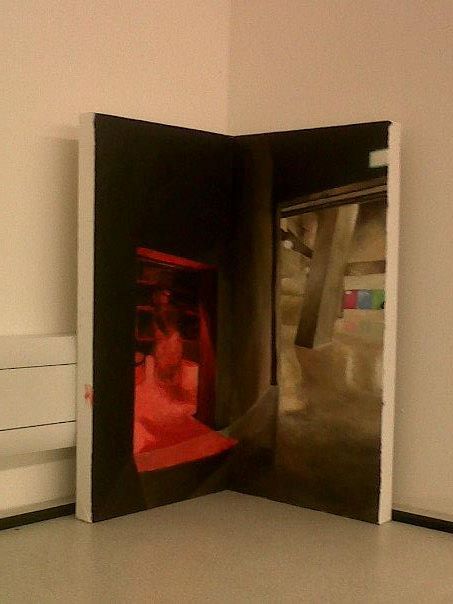 yaddy123:  yaddy123:  Photo from Tate Modern, and my 3-dimensional canvas work  I