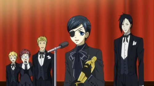 canis-fidelis: canis-fidelis:  lol all the other fandoms are photoshopping their characters into the oscars when it’s canon in black butler     