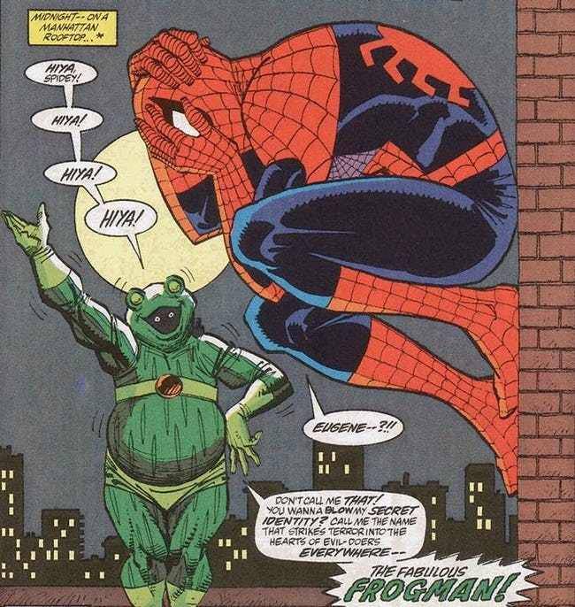  No villain is as Fabulous as…The Fabulous Frogman(fanofawesomethings) peter looks