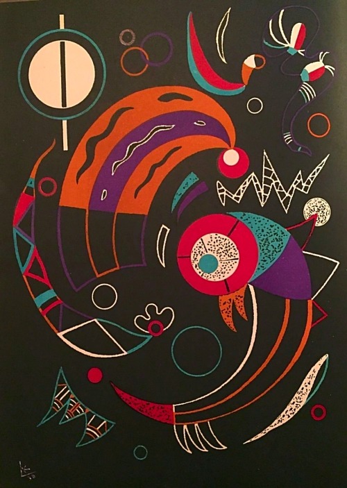 ein-bleistift-und-radiergummi:‘Komets’ Lithograph by Wassily Kandinsky