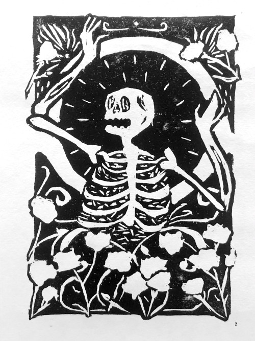 ashsmithillustrations:Linocut print