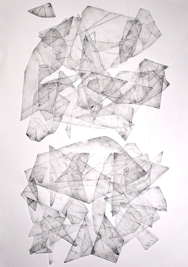 softpyramid:
“Ron Meick
Unconstructed Thoughts ofImage
2013
Monoprint/Drypoint
41.5” x 29” x .5” ”