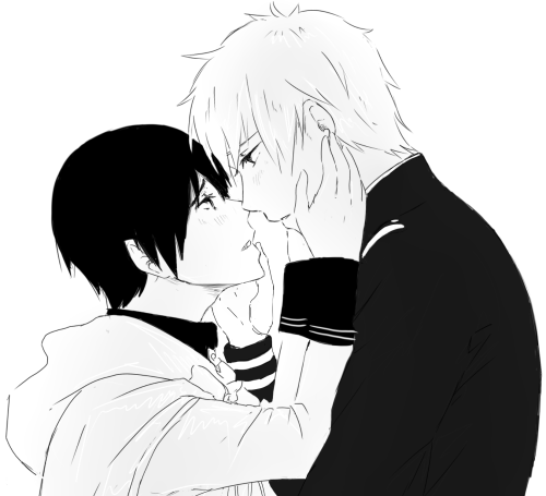 underthesamestar-art:  owari no seraph au?quick sketch because I should be writing my thesis