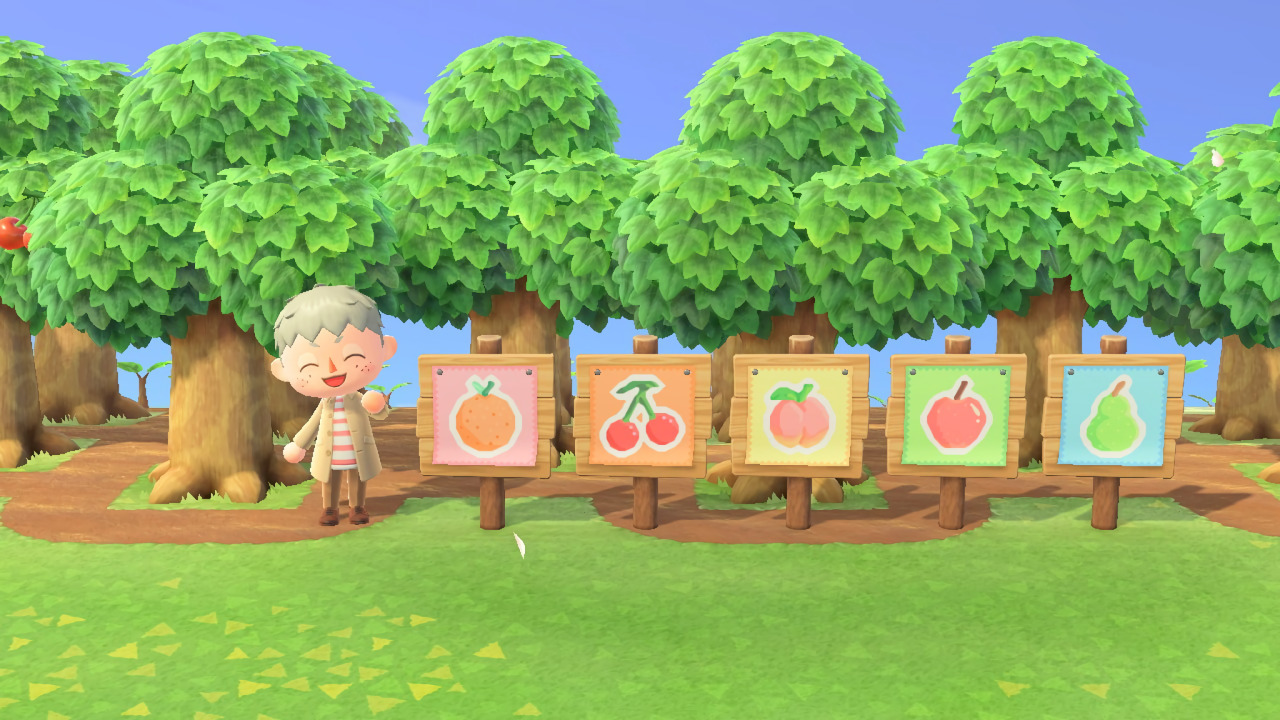 animal crossing orchard sign qr code