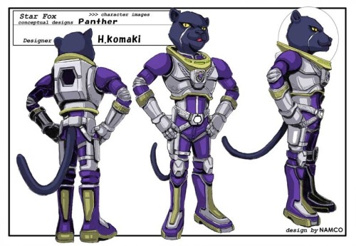 blackjackaught:  Star Fox Assault concept art by Hidetomo Komaki.