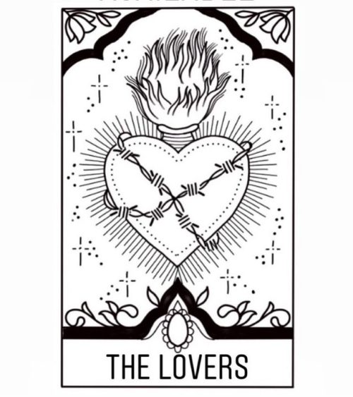 Available tarot card tattoo, #thelovers ❤️ #tarot #tarotcard #tarotcardtattoo #tarottattoo #sacredhe