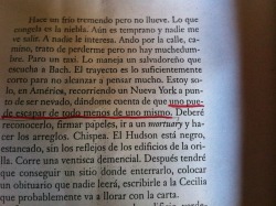 caminoalsol:  Uno puede escapar de todo menos de uno mismo.