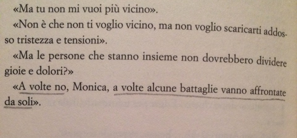 lyansart:  A volte alcune battaglie vanno affrontate da soli. 