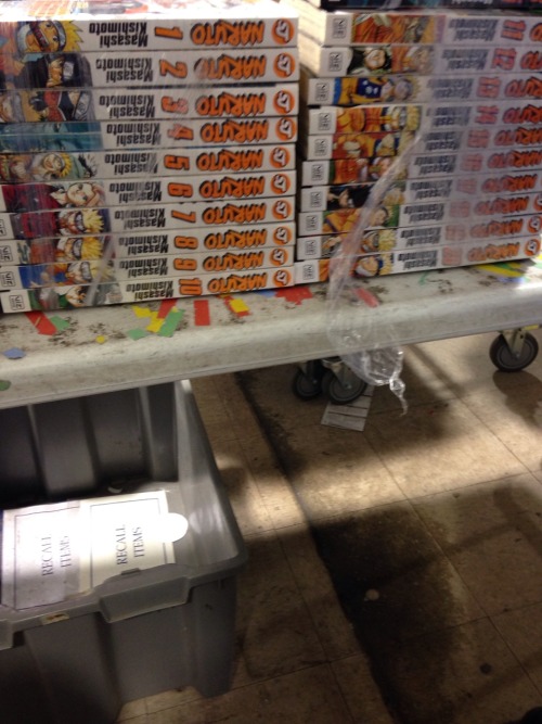 bluestarsaber:  nishi06:  So someone donated all of these today at work. I think someone was very mad about how the manga ended. I would have gladly taken these off your hands sir or madam!!!  I don’t even know what to do with mine……. 