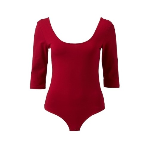 Janaya ¾ Sleeve Bodysuit ❤ liked on Polyvore