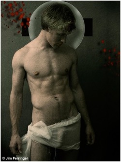 nthgf:  Beach Cross - Jim Ferringer for The Naked Male Project
