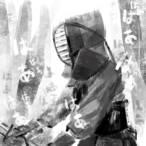 Sketchy kendo painting