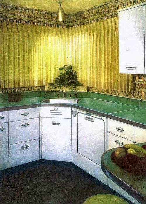 Kitchens with charm personalized for you by Geneva Modern Kitchens, 1950s.