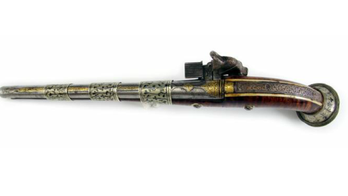 peashooter85:An ornate miquelet pistol originating from the Caucuses, 19th century.