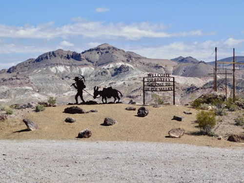 “Welcome to Beatty Gateway to Death Valley,” Nevada, 2020.