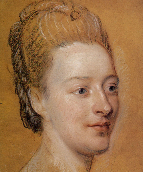 Portrait of Isabelle de Charriere, 1766, Maurice Quentin de La TourMedium: pastel,paper