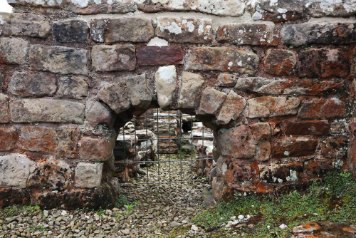 The Severan Fort, Vindolanda Roman Fort, Northumberland, 29.4.18.These buildings belong to an earlie