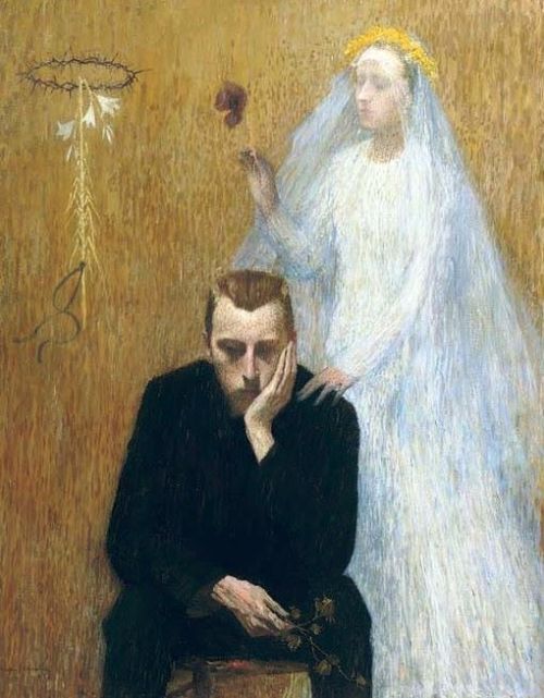 colin-vian:    Henri Martin - Scène mystique, 1895. Oil on canvas