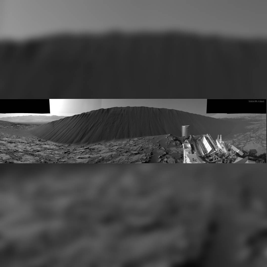 A Dark Sand Dune on Mars #nasa #apod #jpl #caltech #mars #planet #sand #dune #curiosity