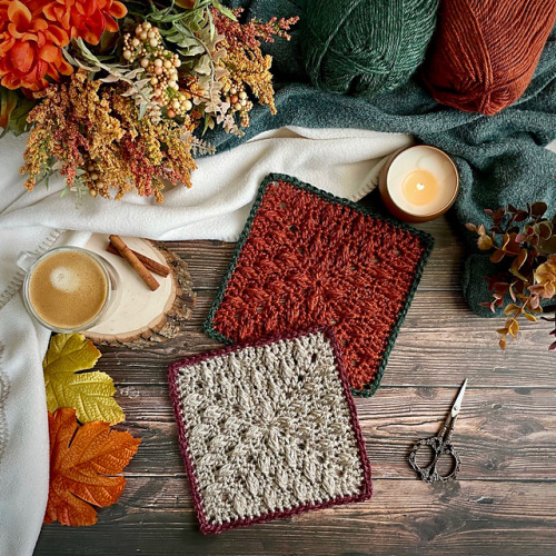 ericacrochets: Rustling Leaves Blanket Square by Michelle Muskett Free Crochet Pattern Here