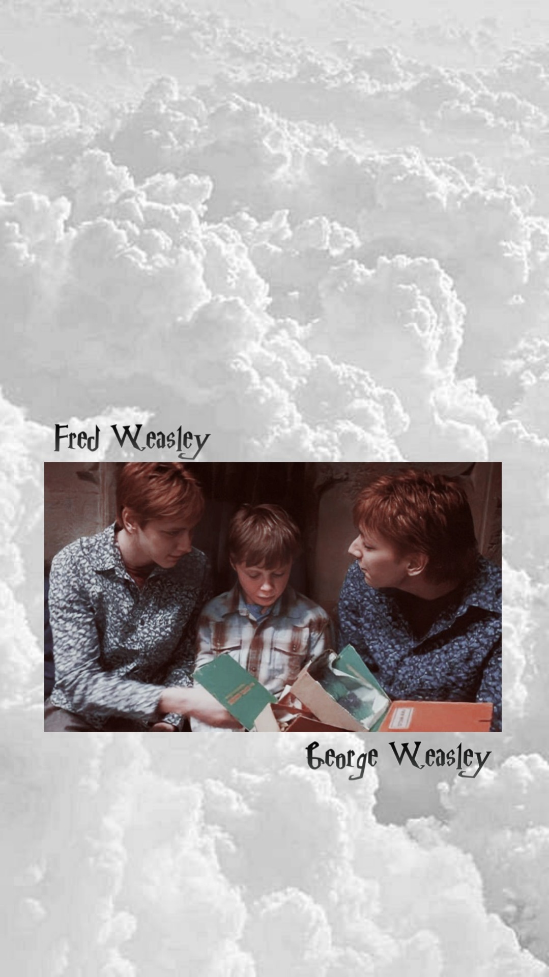 Fred and George Weasley Aesthetic iPhone Wallpaper now available on my