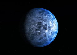thenewenlightenmentage:  On Giant Blue Alien Planet, It Rains Molten Glass There’s a “blue marble” alien planet just 63 light-years from Earth, but the world is anything but friendly to life. Researchers say the blue color in the atmosphere likely