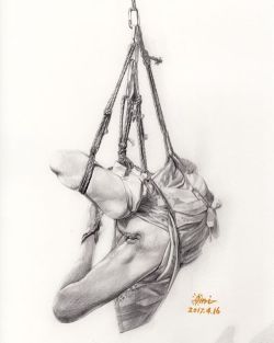 kazuhiro-oumi:女体造形美の追求 #illustration #art #shibari #kinbaku #kinbakuart #緊縛 #緊縛アート #緊縛モデル募集 #緊縛画 #縛り