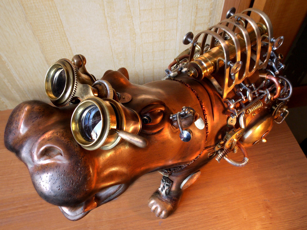 steampunktendencies:  Hippopotamus-safe ~ Aleksandr Mushkina &amp; Alena Mushkina
