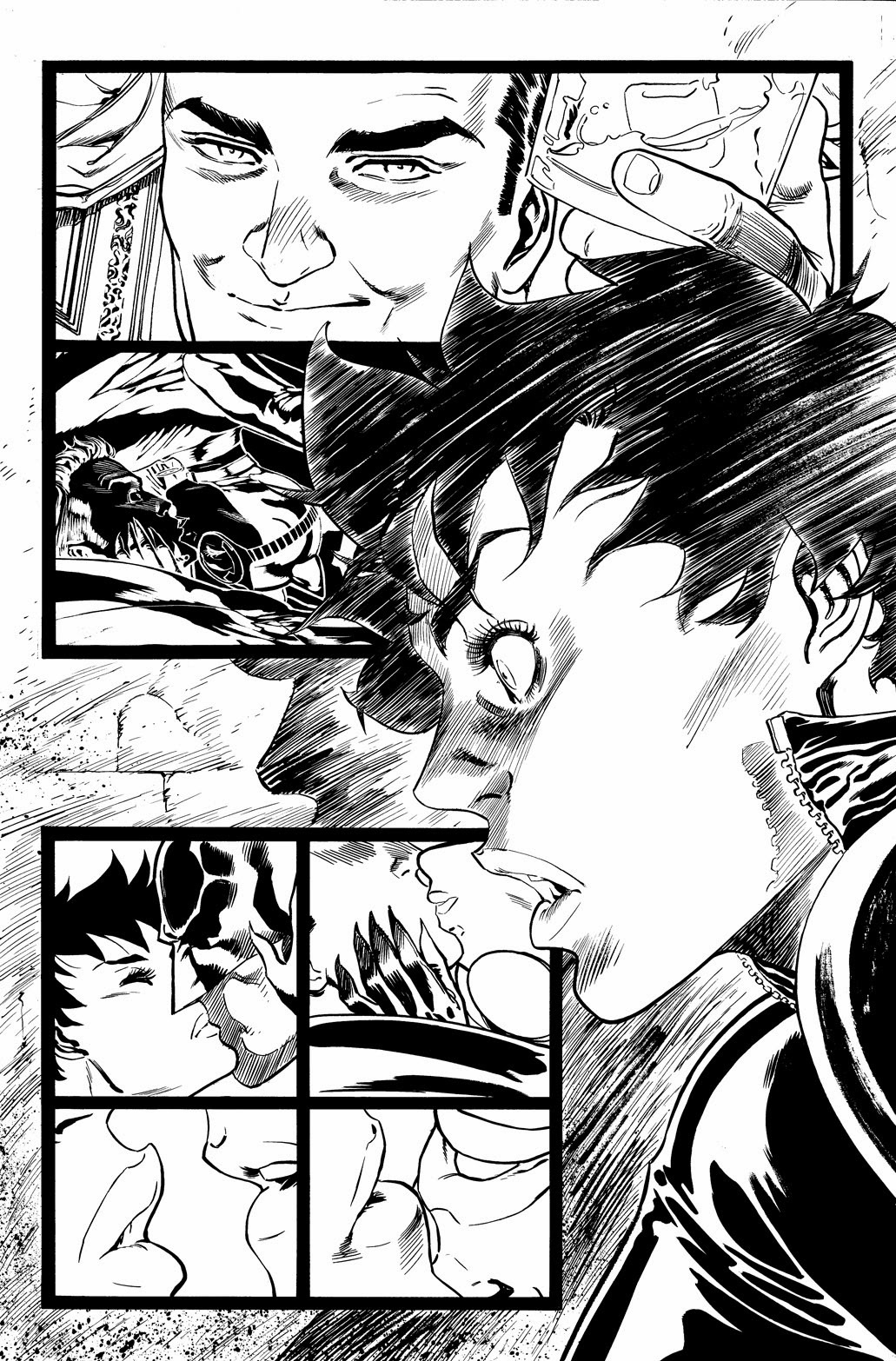 comicbookwomen:  Guillem March unused pages from one of his Catwoman issues. 