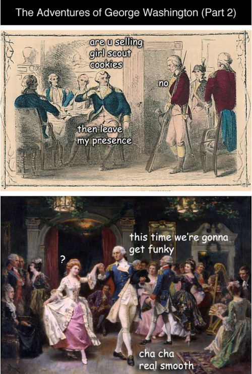 tastefullyoffensive:The Adventures of George Washington (Part 2) by LadyHistory [more]Previously: Pa