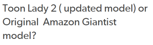 endlessillusionx:  Got a poll for you guys what Model would you want to see first?i’ll make both but witch one do you want to see first  because they take along time to make.Toonlady 2 or an original amazon / giant styled model.vote link 