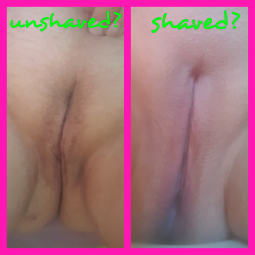 laceylaplante-blanca:  Which do you prefer? #unshave or #shave #pussy?  Shaved