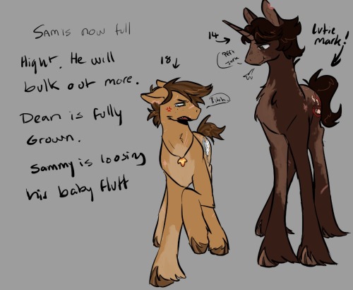 BEHOLD! Dean Realising His Little Brother Is Fucking Huge. Sorry If You Cant Read My Shit Hand Writing