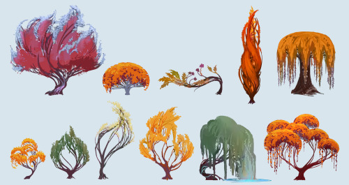 A few Suramar trees!  These were really fun to work on.  Images copyright Blizzard Entertainment.