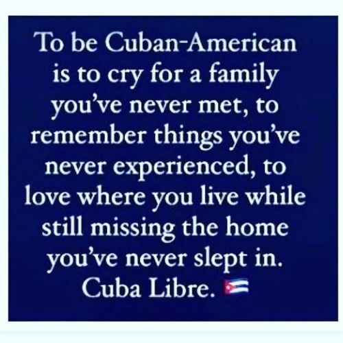 To be #CubanAmerican is a feeling we understand all too well. #vivacubalibre #soscuba #patriayvida #