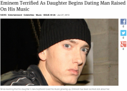 theonion:Eminem Terrified As Daughter Begins Dating Man Raised On His Music