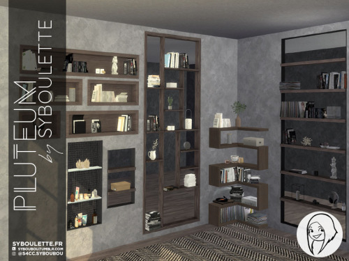 syboubou:Pluteum setThis set is all about shelves ! You’ll get many options for all wall heights wit