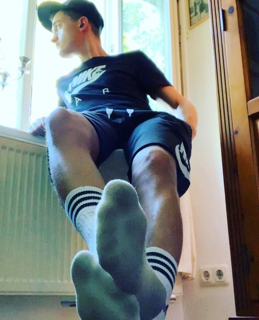 myfaceyourboots:jocks–in–socks:Start sniffing them now faggot. The other guys are coming, you’ll have to sniff their sweaty socked feet too. You’ve got a long, humiliating, abusive Sunday ahead of you, cum dump.