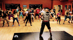 onechicagosource:   House 51 dancing Zumba by Joe Cruz! 