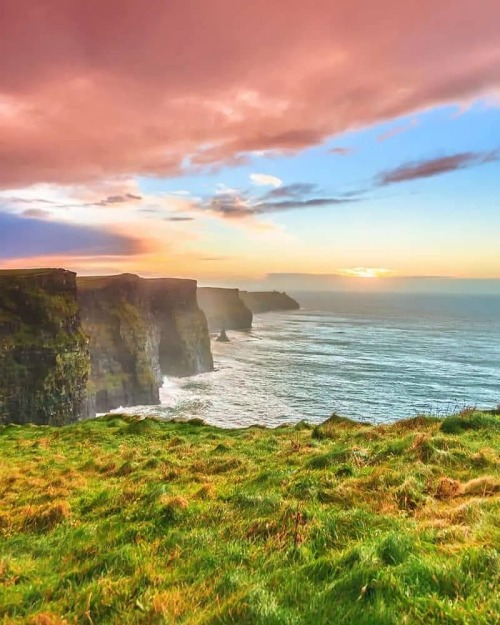 Hello February  sunrise at the Cliffs of Moher to welcome in the new month Follow @ireland_travel fo