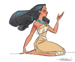 stevethompson-art:  Pocahontas.   Instagram