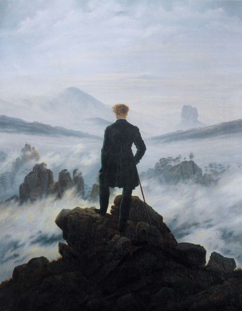 deea-alexa:Wanderer above the Sea of Fog - Caspar David Friedrich, 1818.