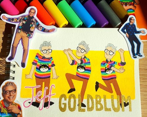 Some Goldblums I drew the other day. A tribute to the most perfect person on planet Earth.Kickstarte