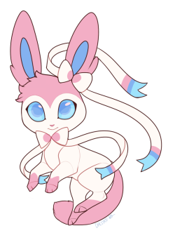 dalsyke-art:Sylveon! Drawn for someone on