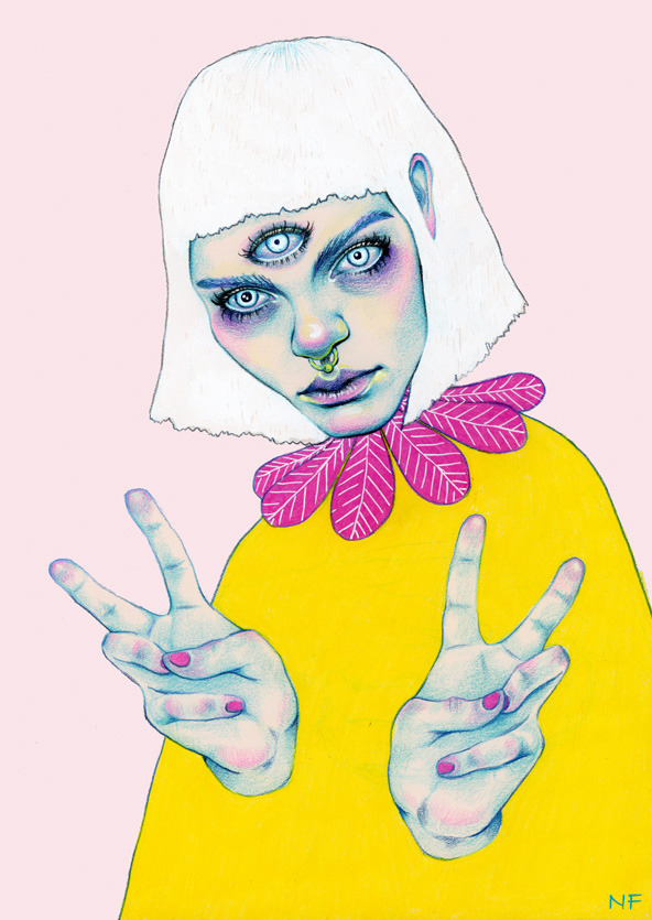 natalieff:  My second bablien for the upcoming BABLIEN zine curated by mscatface