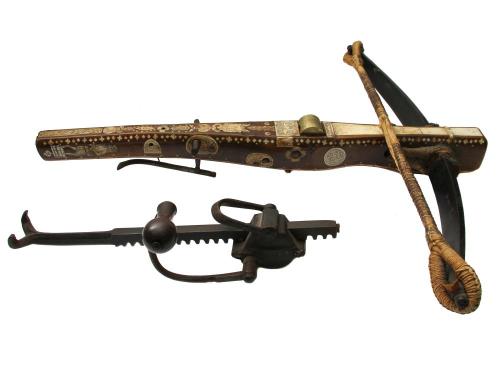 peashooter85: Bone mounted crossbow, Germany, 17th century from Helios Auctions