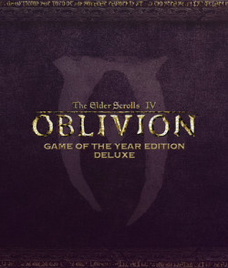 uesp:   FOR LORD DAGON FOREVER REBORN IN BLOOD AND FIRE FROM THE WATERS OF OBLIVION Today is the twelfth anniversary of The Elder Scrolls IV: Oblivion! The above text is the Daedric message on the cover of each copy of the game. 