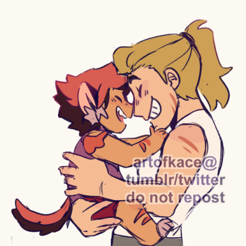 artofkace:Catra w/the bbs for a ko-fi request and then some other ko-fi request glitradora family st