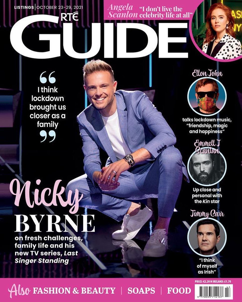 Nicky en la portada de RTE Guide 9671646ae160606b3830b6d13624e0cc7cef968c