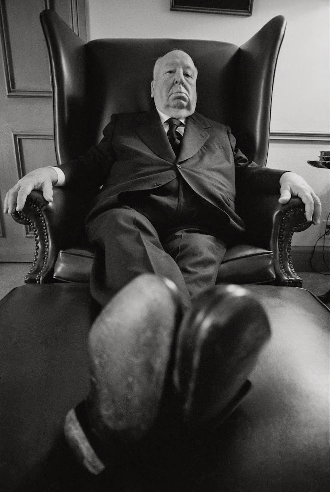 lottereinigerforever: Ara Güler ~ Alfred Hitchcock, 1974 